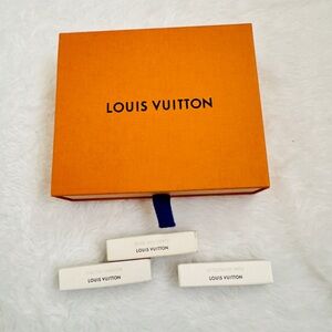 Louis Vuitton Orange gift Box with 3 Perfume fragrances